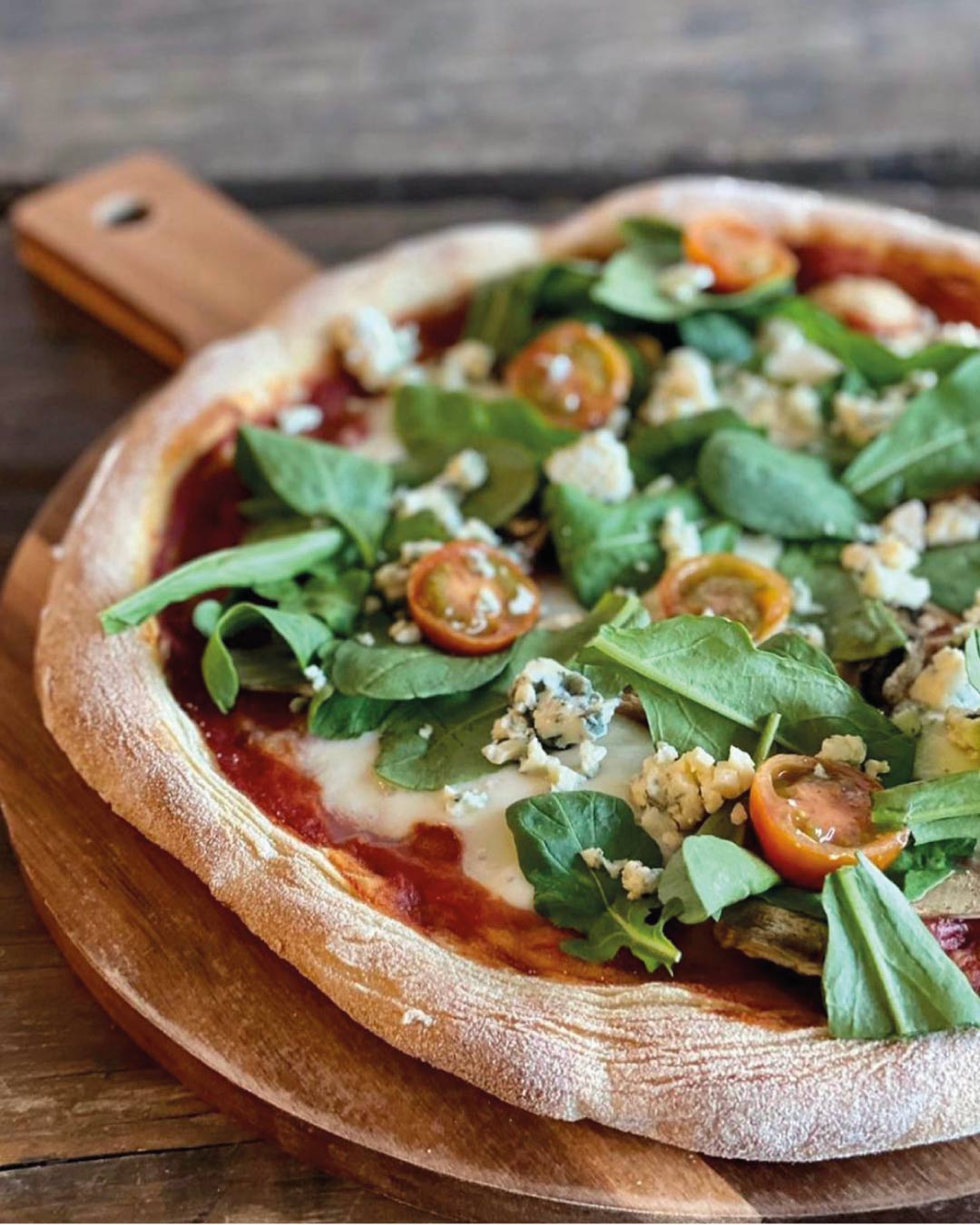 Pizza Casera con Masa Madre