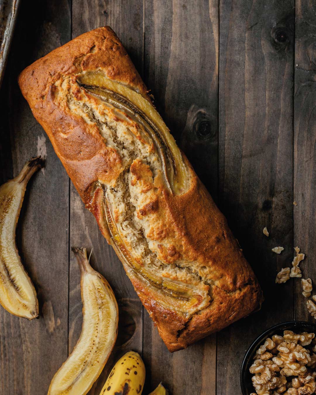 Queque de Plátano Saludable con Aceite de Oliva Santiago