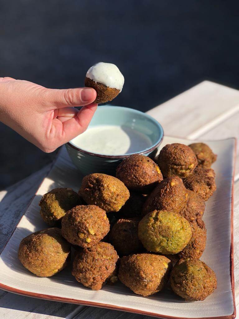 Falafel de arvejas verdes 🧆