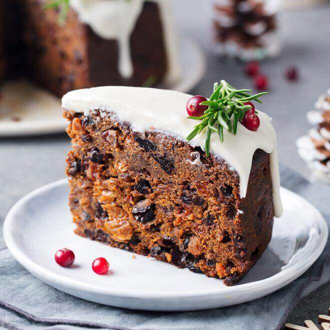 Trozo de pan de pascua