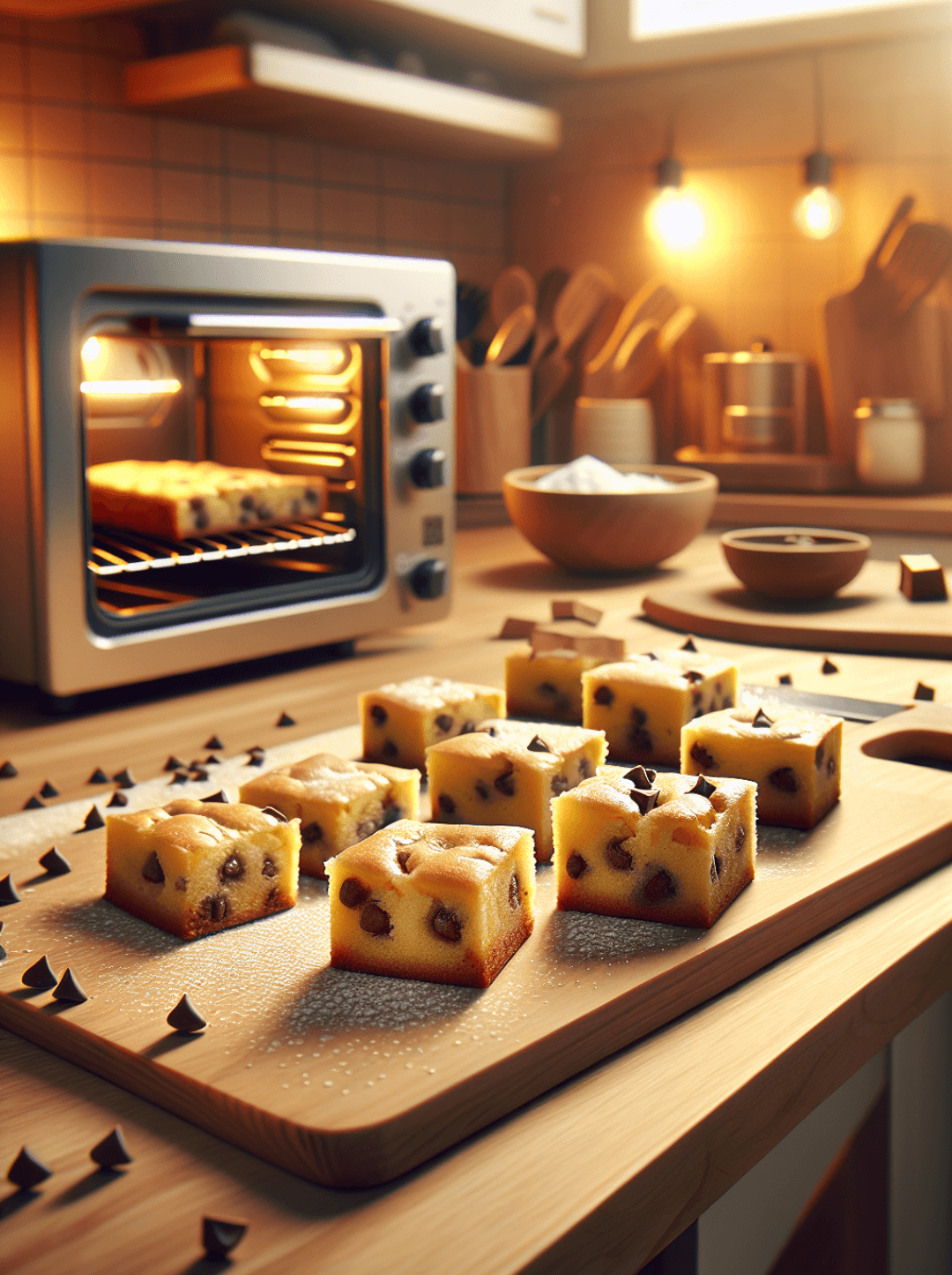 Blondies con chispas de chocolate! 🍪