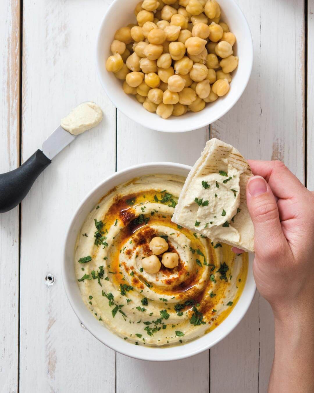 Día Internacional del Hummus con Aceite de Oliva Santiago Premium