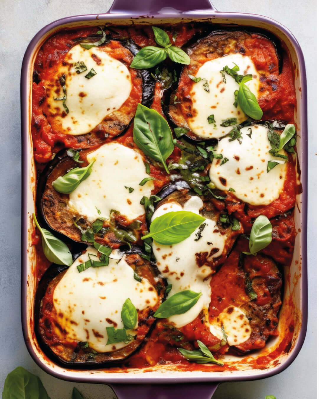Berenjenas a la parmesana con aceite de oliva O-Live