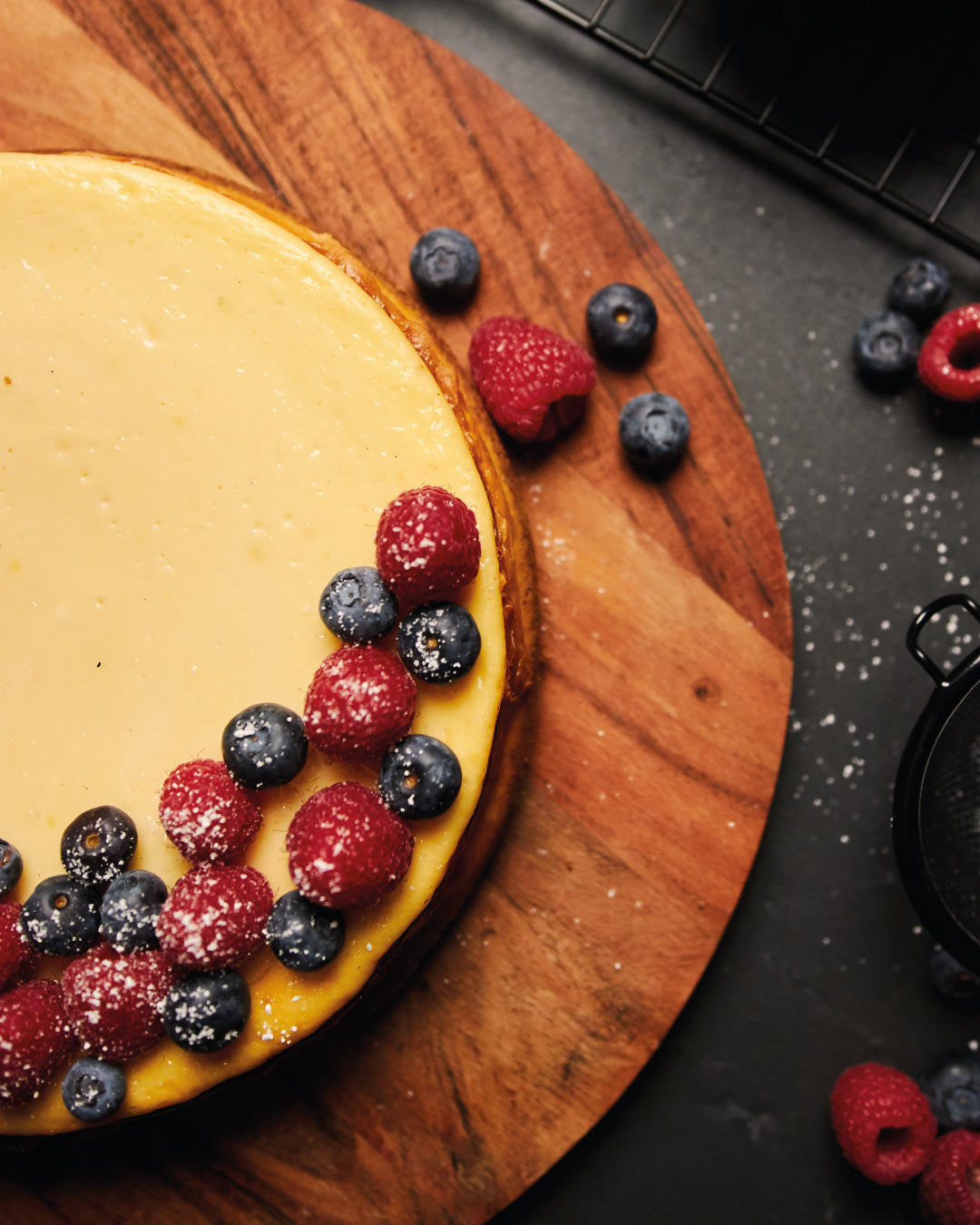 Cheesecake Navideño con Aceite de Oliva Santiago