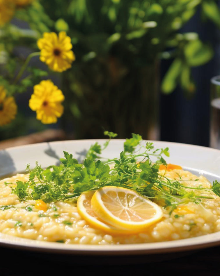 Receta de Primavera: Orzotto al Limón con Zapallito Italiano