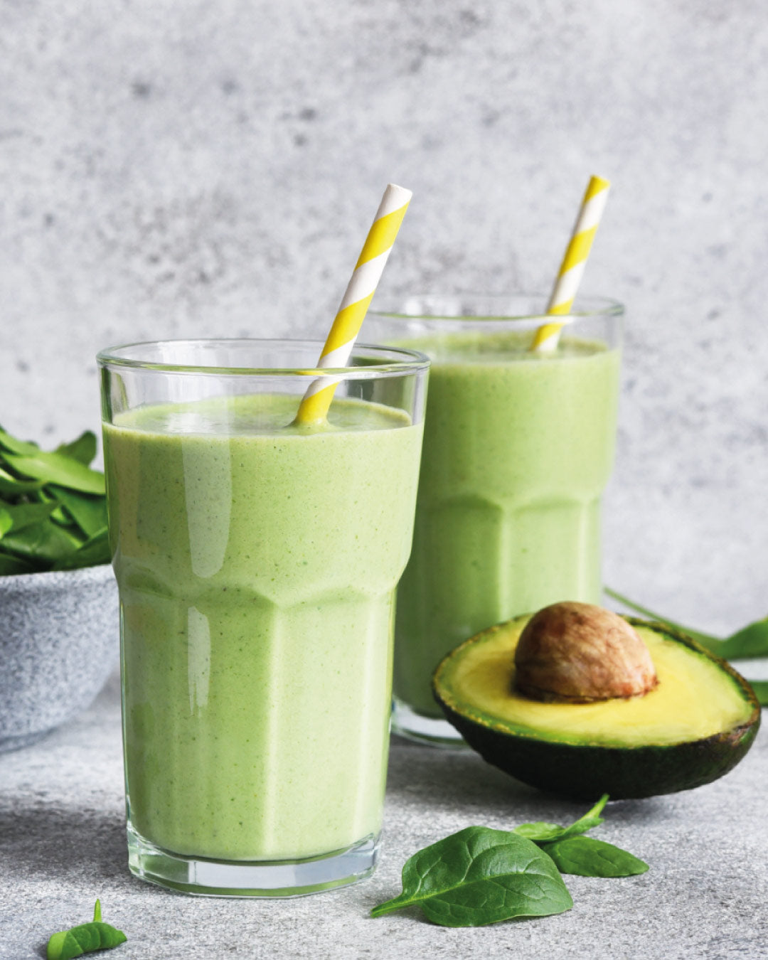 Smoothie Revitalizante de Palta y Espinacas para Año Nuevo