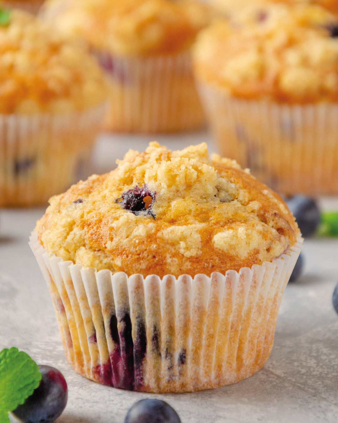 Muffins de Arándanos en Freidora de Aire