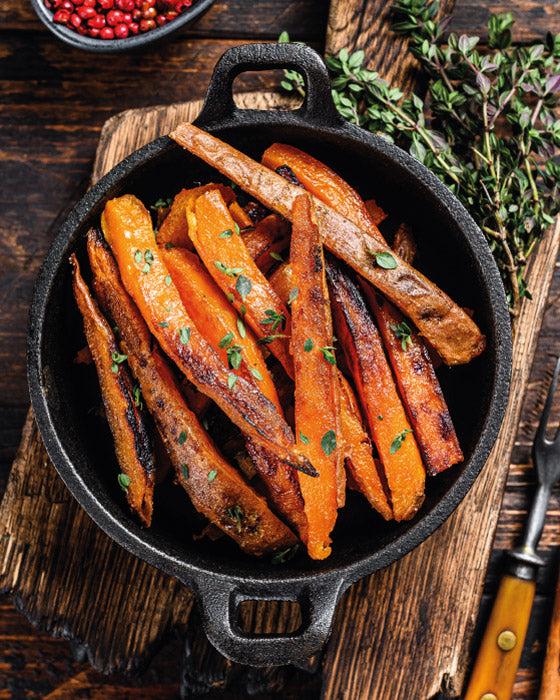 Papitas de Camote Delgadas en Freidora de Aire