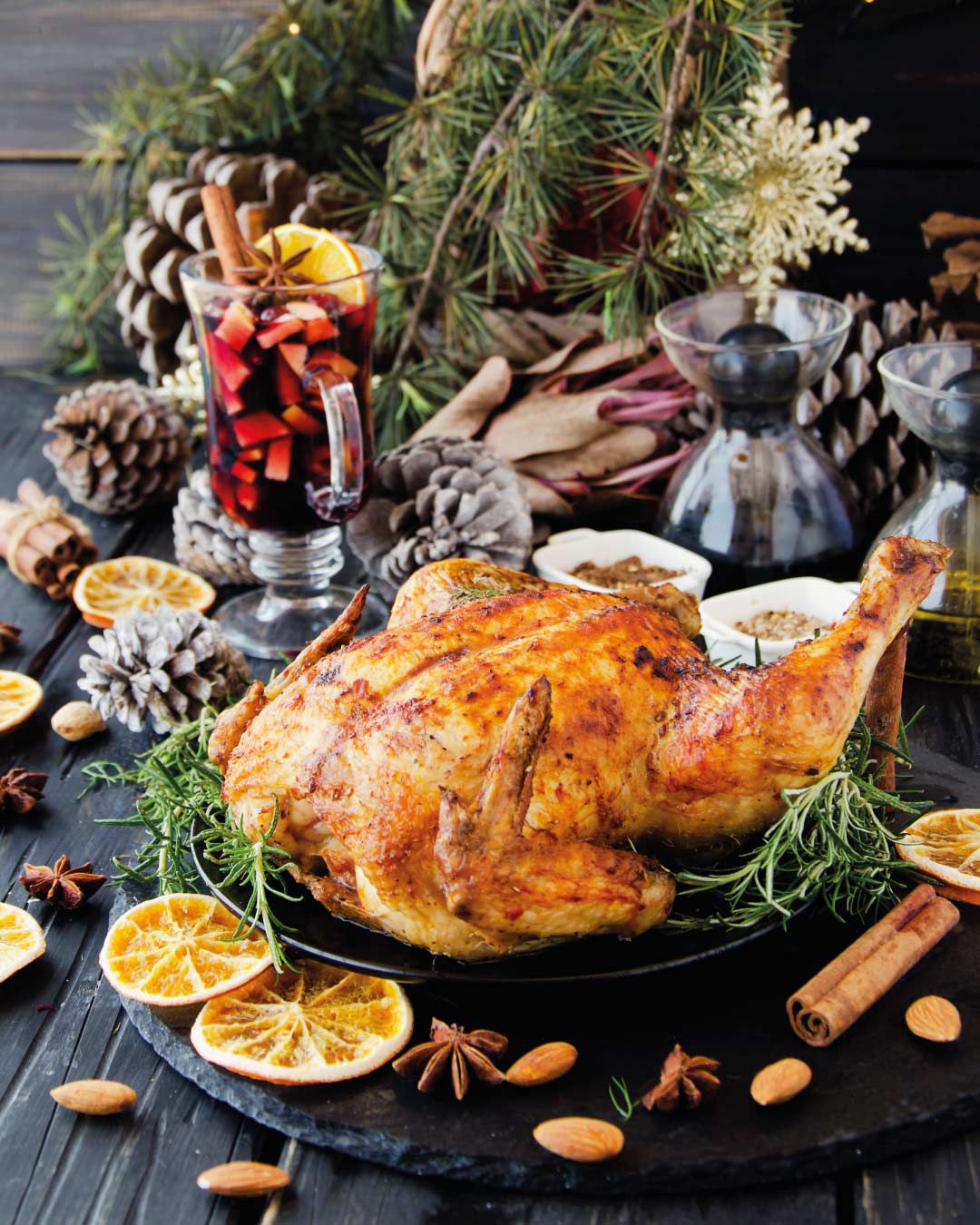 Pavo Asado con Hierbas Frescas