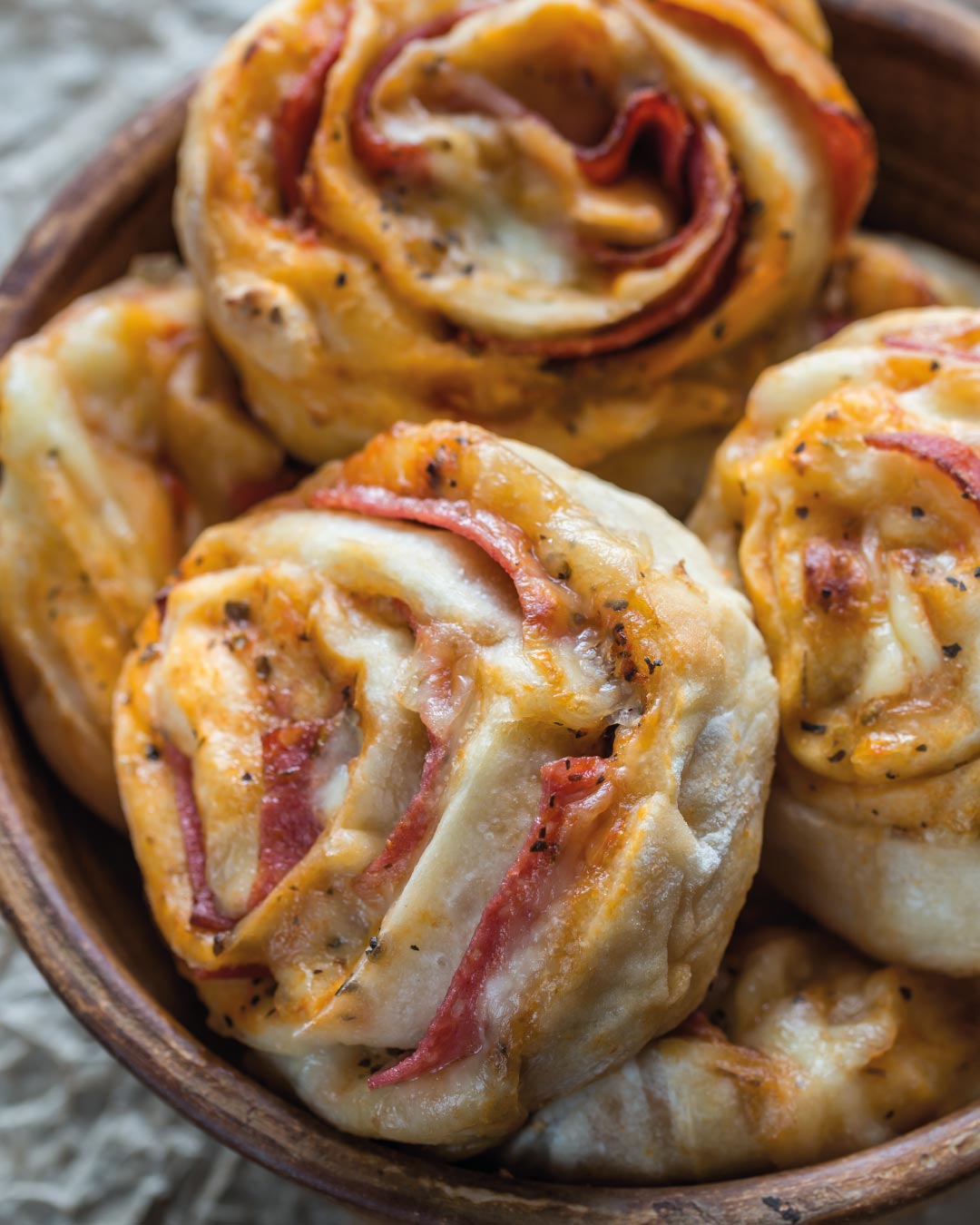 Rollos de Pizza Saludables