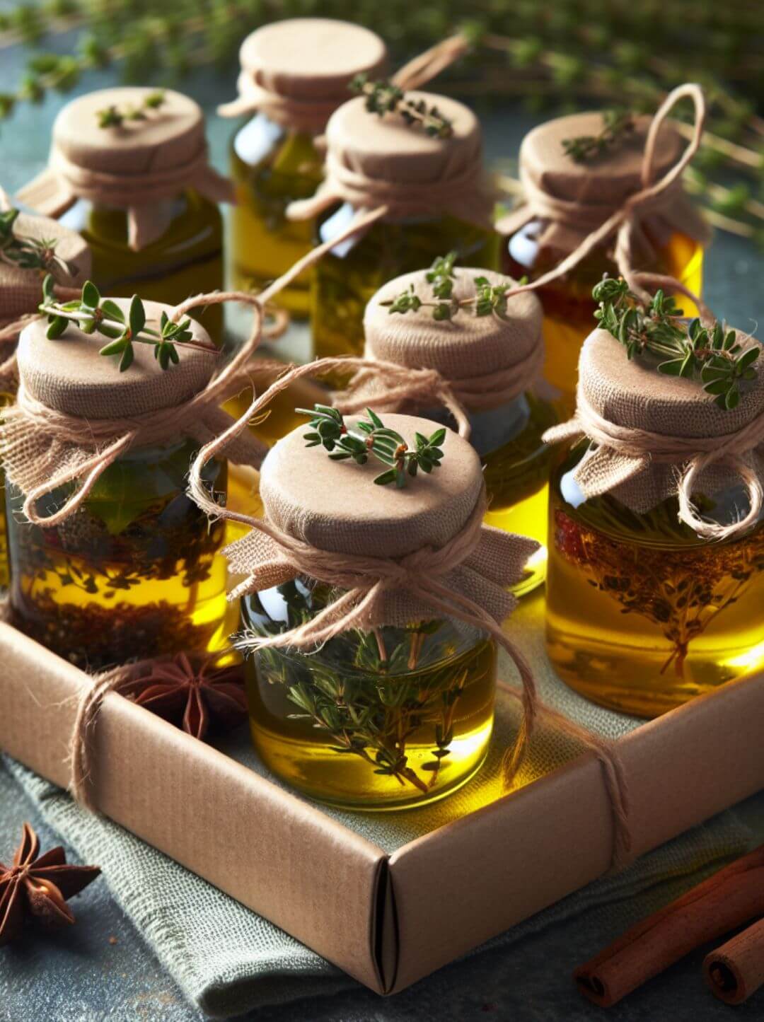 Infusiones de Aceite de Oliva con Tomillo