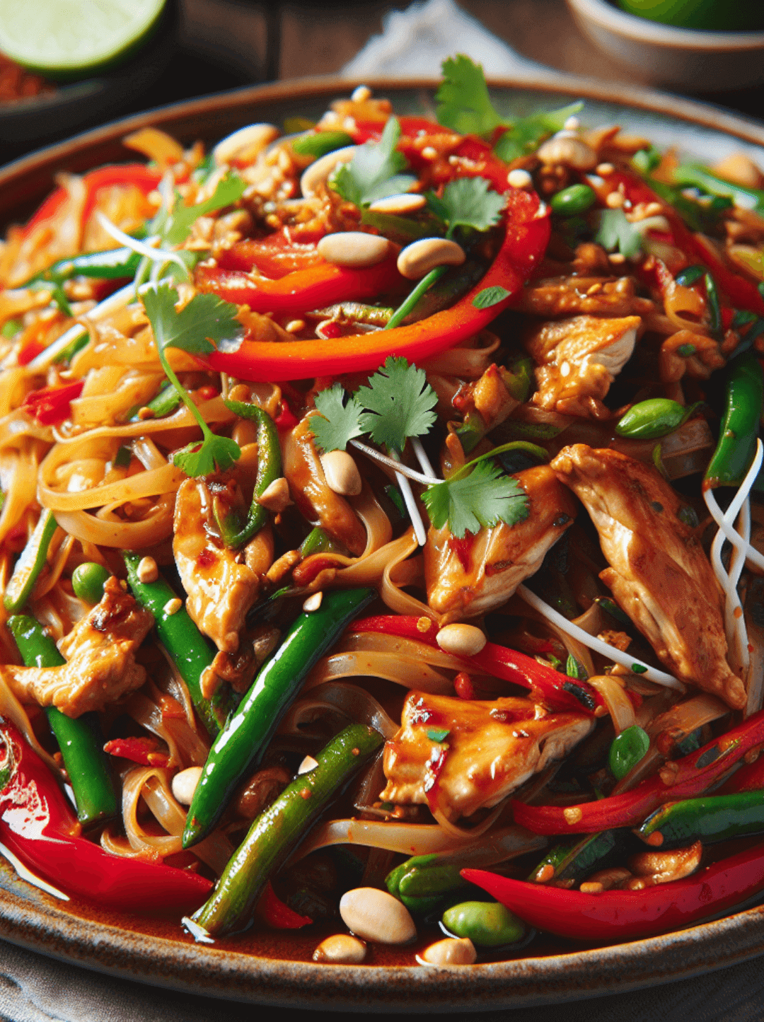 Receta Pad Thai de Pollo con aceite de oliva O-Live