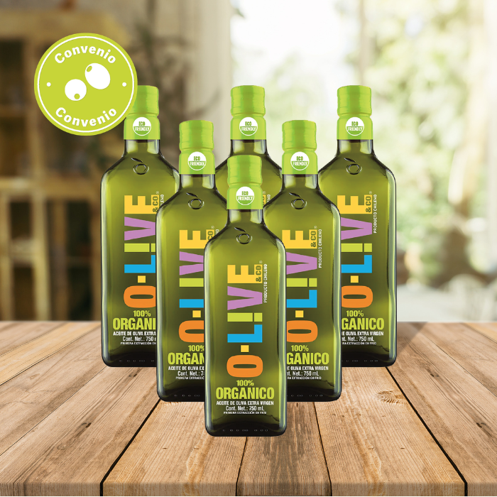 Aceite de Oliva Extra Virgen O-Live Orgánico 750ml x6 Unidades.