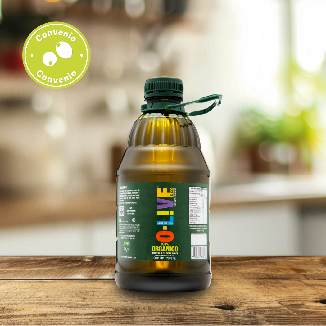 Aceite de Oliva Extra Virgen O-Live Orgánico 2 Lts.