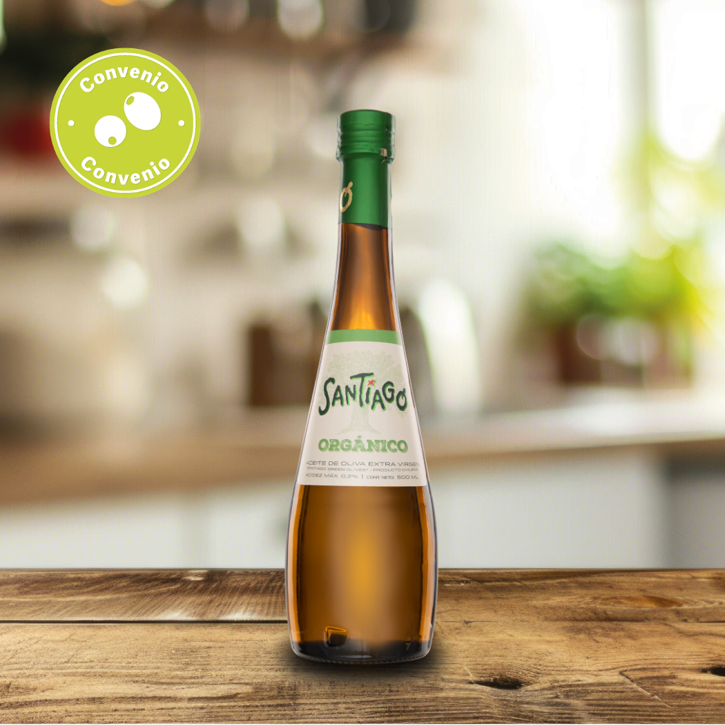 Aceite de Oliva Extra Virgen Santiago Orgánico 500ml.