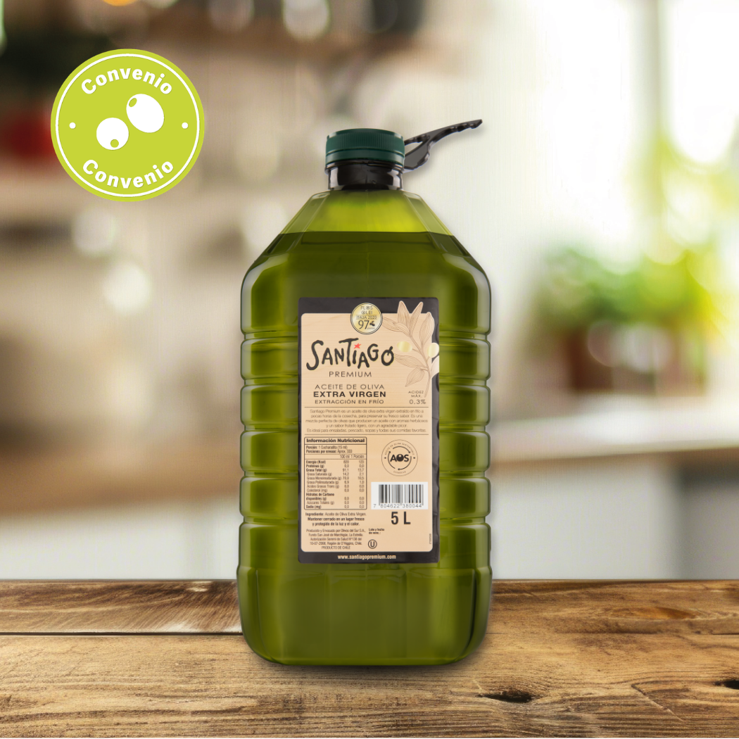 Aceite de Oliva Extra Virgen Santiago Premium 5 Lts.